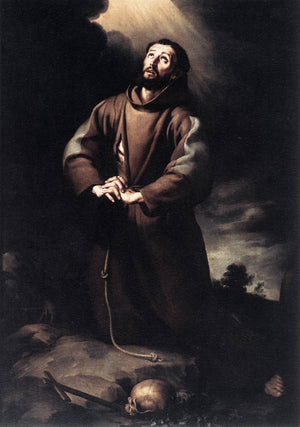 St. Francis of Assisi at Prayer - Bartolome Esteban Murillo