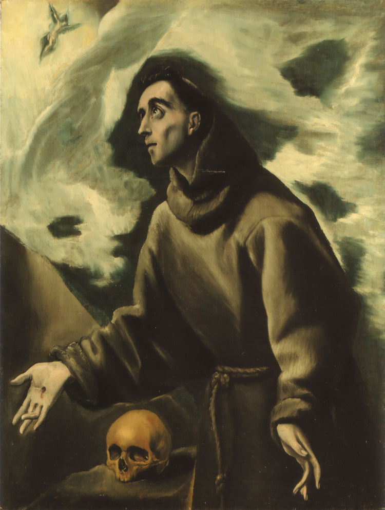 St. Francis receiving the stigmata - El Greco