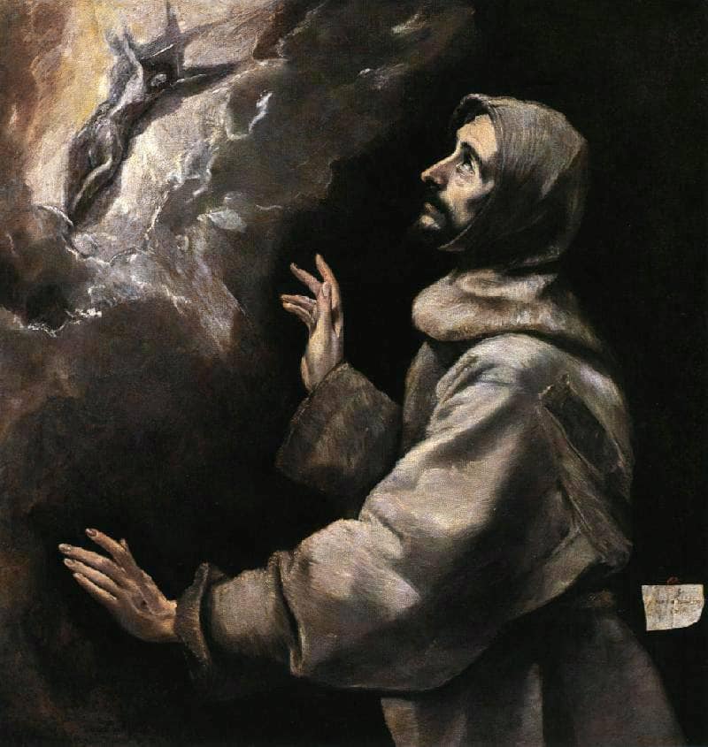 St. Francis receiving the stigmata by El Greco — hand-painted cultural oil painting reproduction on canvas