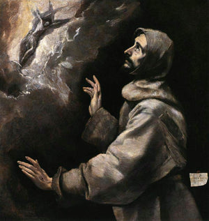 St. Francis receiving the stigmata - El Greco