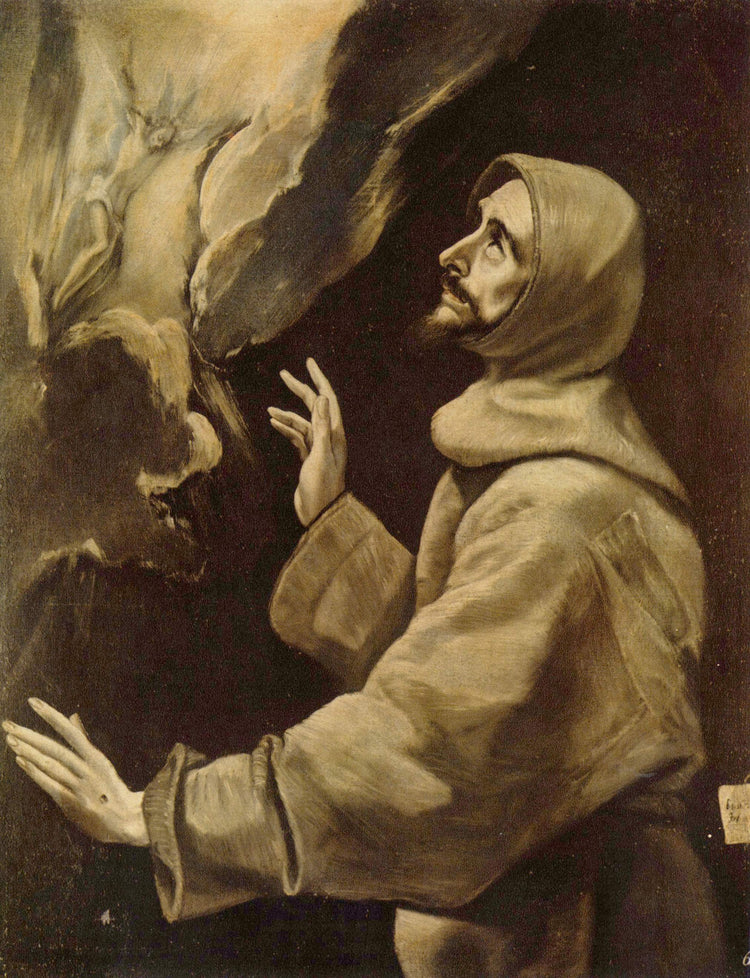 St. Francis receiving the stigmata - El Greco