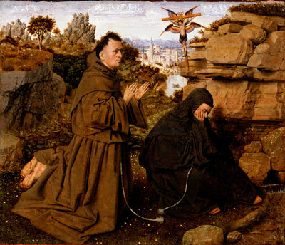 St. Francis Receiving the Stigmata in entryway