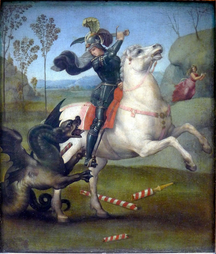 St. George and the Dragon - Raphael