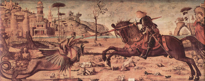 St. George Killing the Dragon in dining room