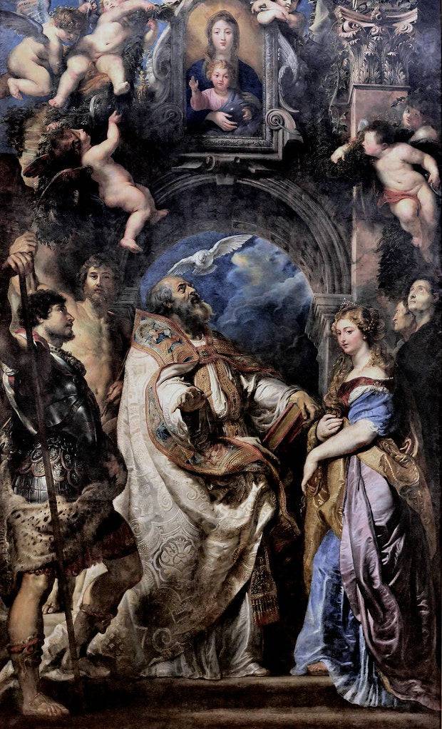 St. Gregory the Great with Saints - Peter Paul Rubens