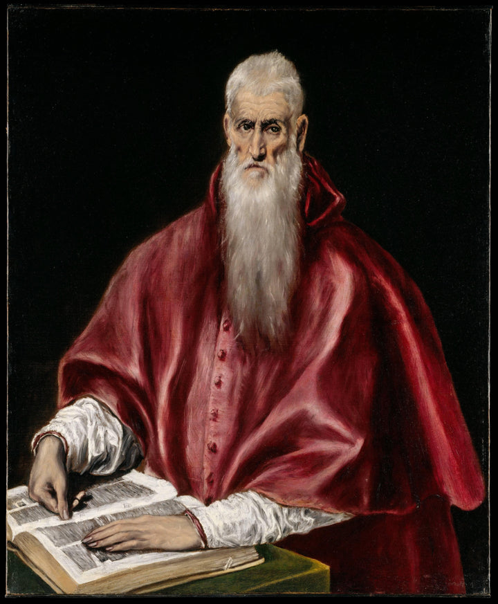 St. Jerome as Cardinal by El Greco — hand-painted portrait oil painting reproduction on canvas