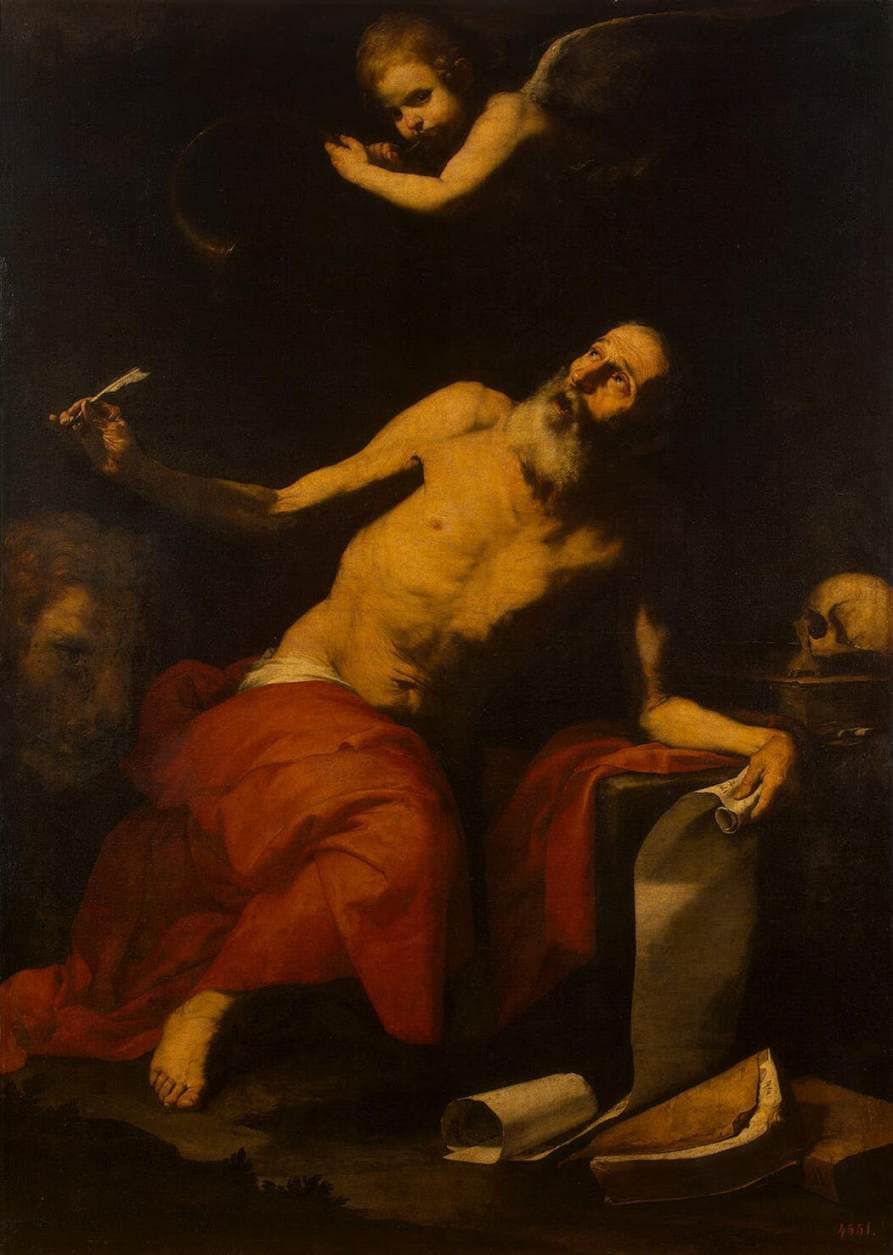 St. Jerome Hears the Last Trumpet by Jusepe de Ribera — hand-painted cultural oil painting reproduction on canvas