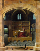 St. Jerome in His Study by Antonello da Messina — hand-painted animal oil painting reproduction on canvas