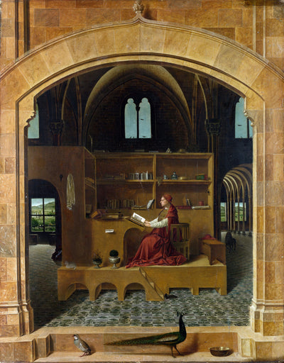 St. Jerome in His Study by Antonello da Messina — oil painting reproduction
