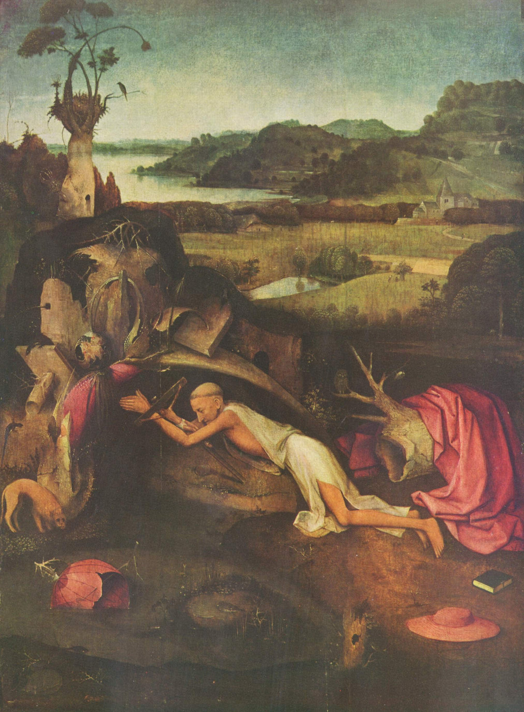 St. Jerome Praying by Hieronymus Bosch — hand-painted cultural oil painting reproduction on canvas