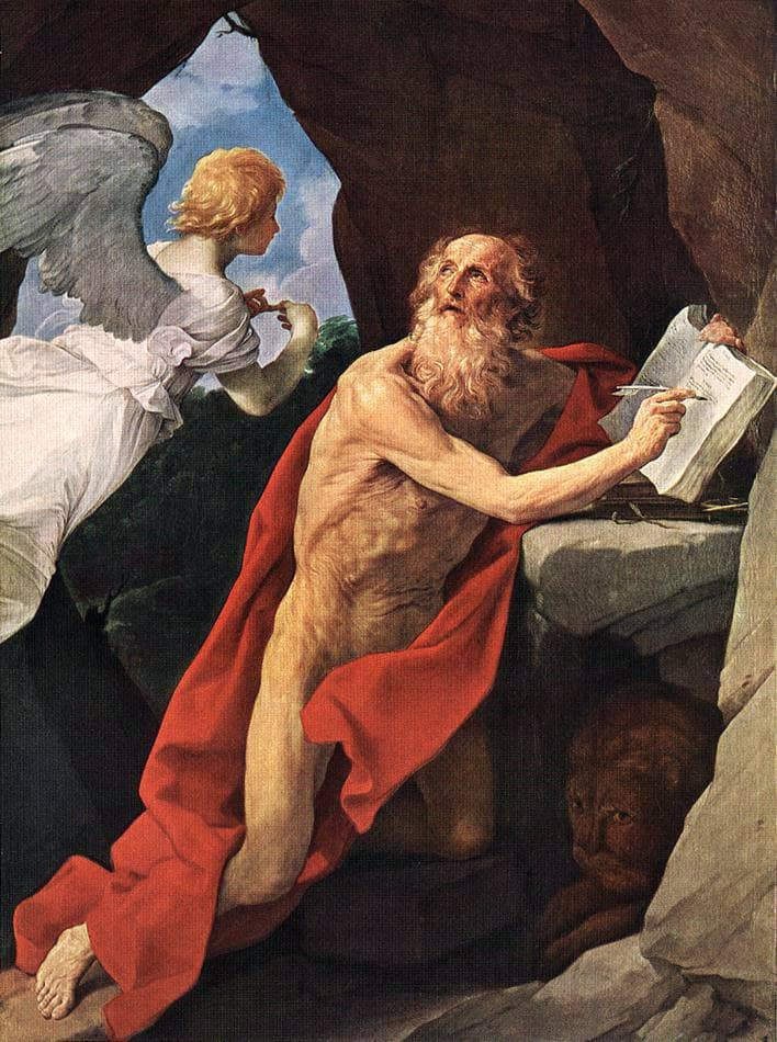 St Jerome by Guido Reni — hand-painted cultural oil painting reproduction on canvas