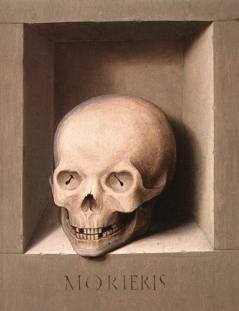 St. John and Veronica Diptych (reverse of the left wing) - Hans Memling