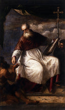 St John the Almsgiver by Titian — religion oil painting wall art, Mannerism Late Renaissance