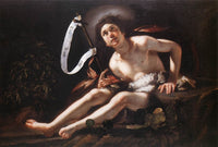 St. John the Baptist by Bernardo Strozzi — hand-painted cultural oil painting reproduction on canvas