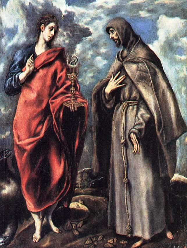 St. John the Evangelist and St. Francis - El Greco