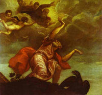 St. John the Evangelist on Patmos by Titian — hand-painted cultural oil painting reproduction on canvas