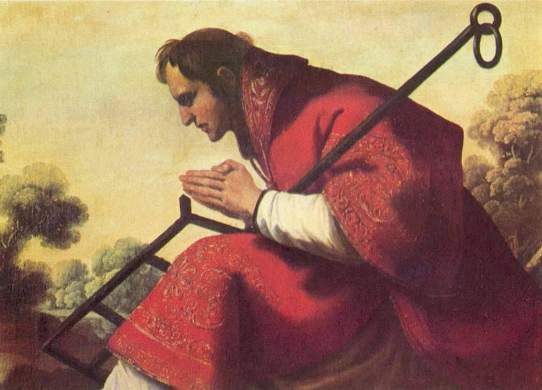 St. Lawrence by Francisco de Zurbaran — hand-painted portrait oil painting reproduction on canvas
