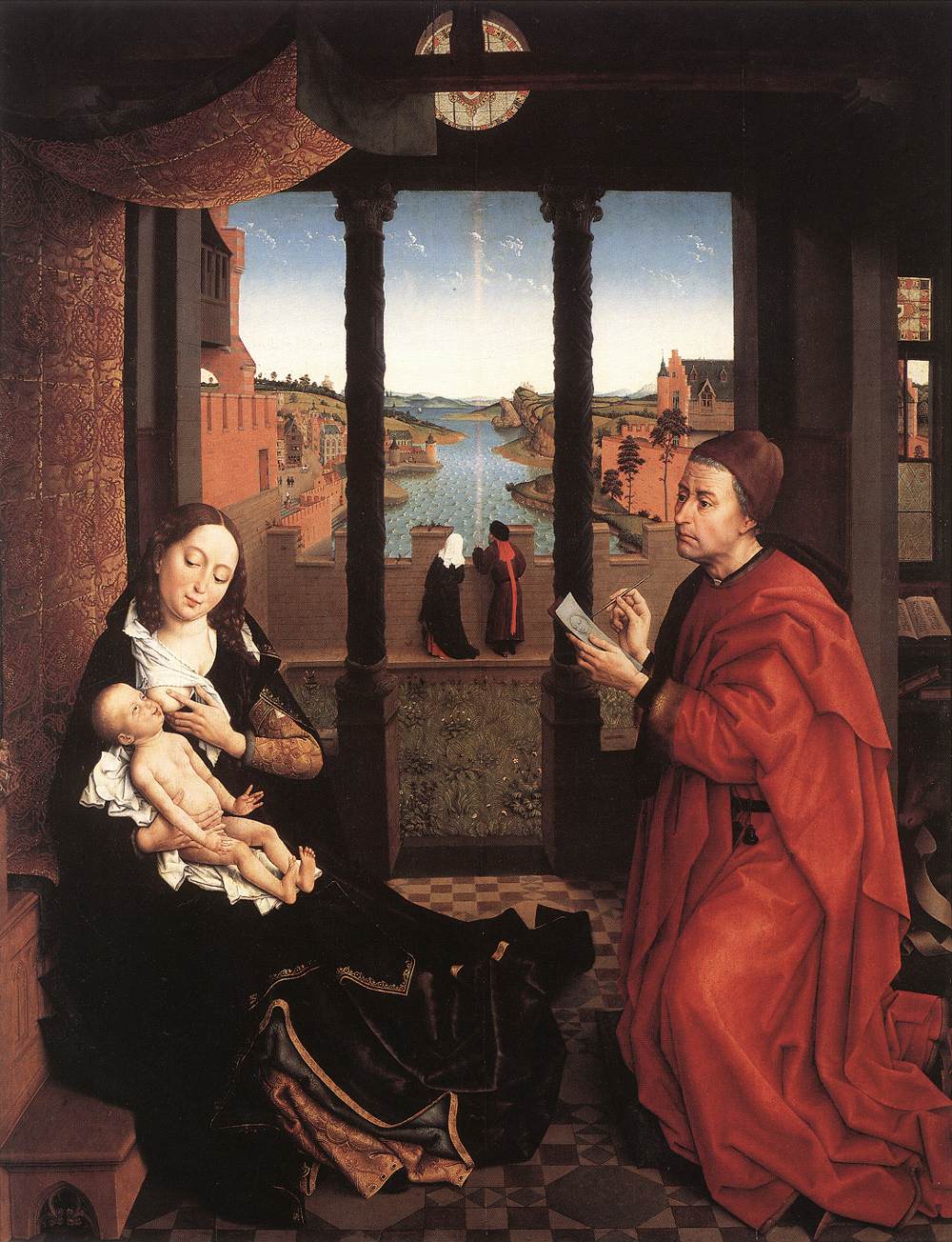 St. Luke Drawing a Portrait of the Virgin Mary - Rogier van der Weyden