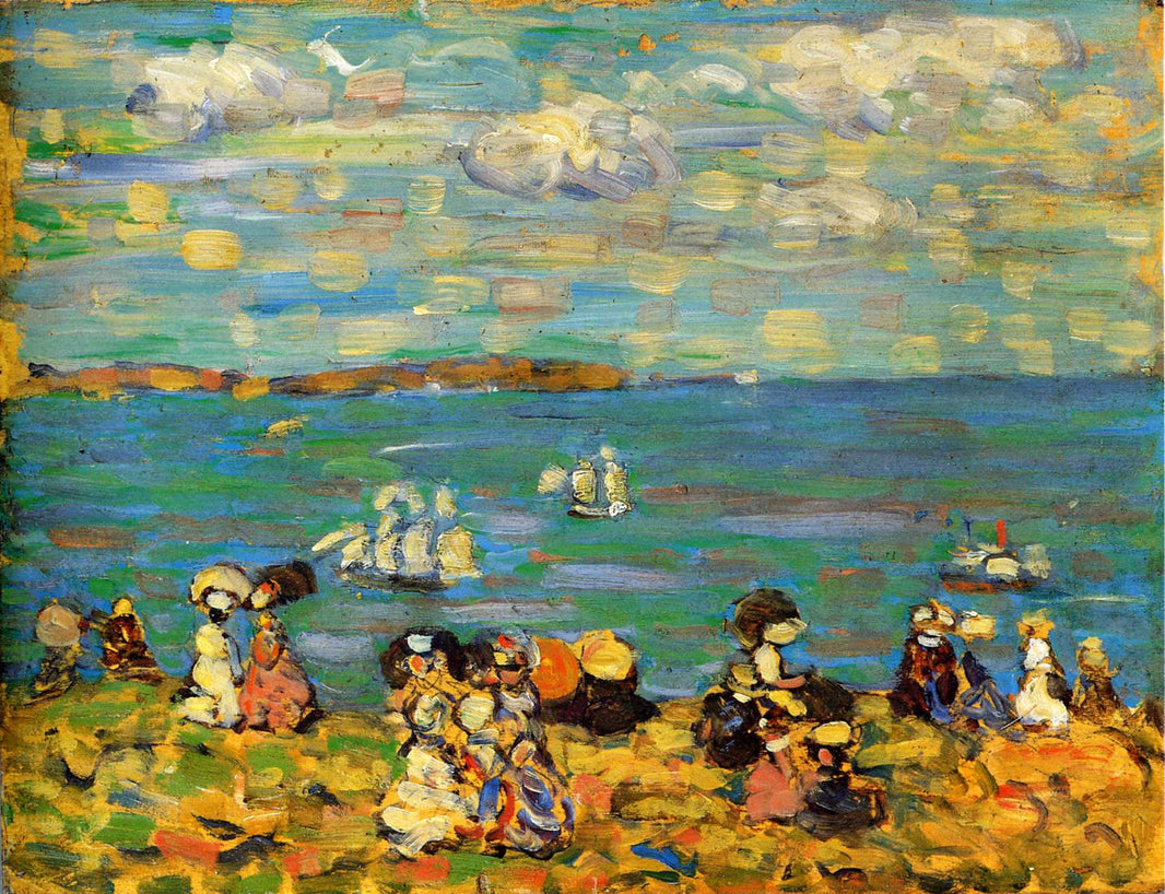 St. Malo (also known as Sketch, St. Malo) by Maurice Prendergast — hand-painted landscape oil painting reproduction on canvas