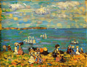St. Malo (also known as Sketch, St. Malo) by Maurice Prendergast — seascapes oil painting wall art, Post Impressionism