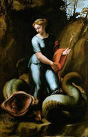 St. Margaret by Raphael — hand-painted cultural oil painting reproduction on canvas