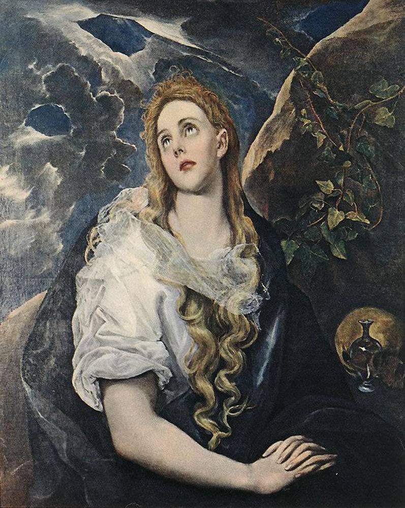 St. Mary Magdalene by El Greco — hand-painted portrait oil painting reproduction on canvas