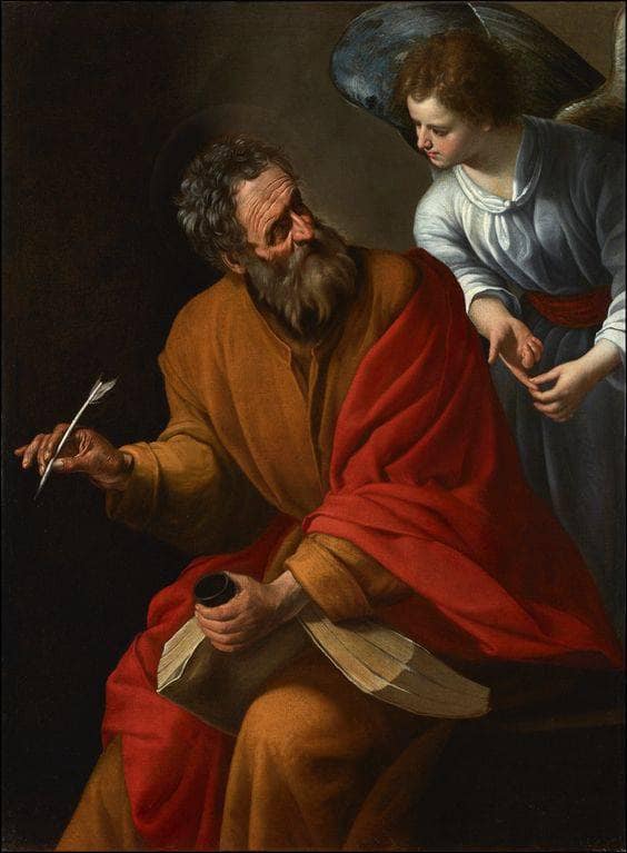 St. Matthew and the angel on gallery wrap