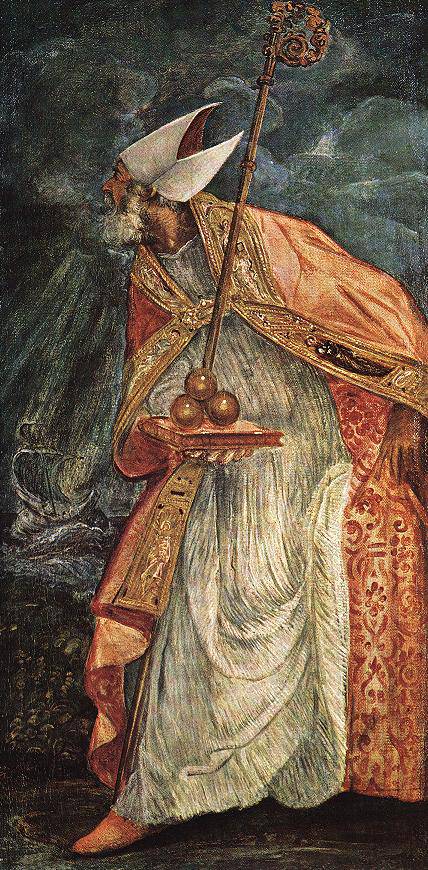St Nicholas by Tintoretto, hand-painted cultural oil painting reproduction on canvas