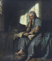 St. Paul in Prison by Rembrandt — hand-painted portrait oil painting reproduction on canvas