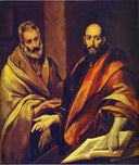 St. Peter and St. Paul by El Greco — hand-painted portrait oil painting reproduction on canvas