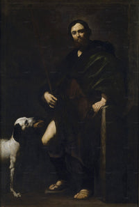 St. Roch by Jusepe de Ribera — hand-painted portrait oil painting reproduction on canvas