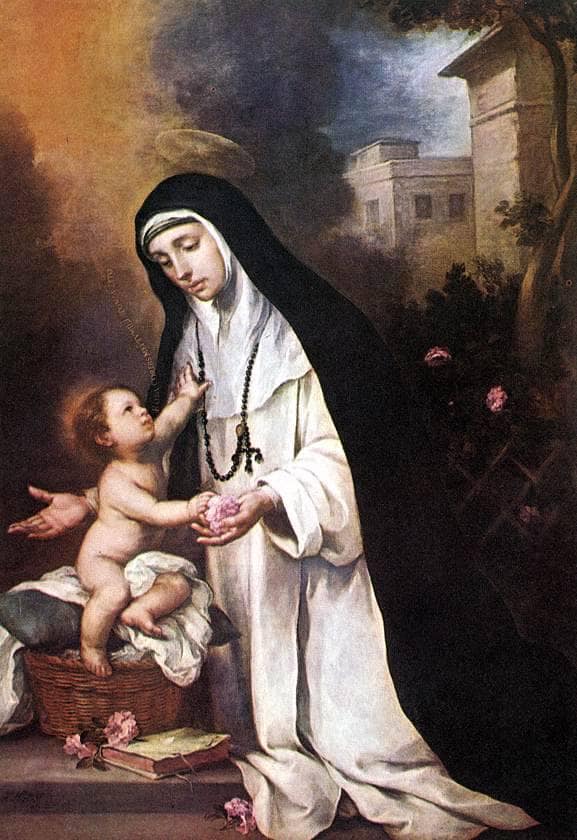St. Rose of Lima by Bartolome Esteban Murillo — hand-painted cultural oil painting reproduction on canvas