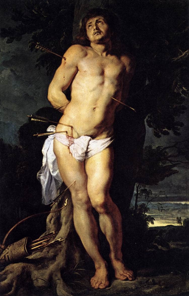 St. Sebastian by Peter Paul Rubens — hand-painted cultural oil painting reproduction on canvas