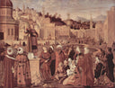 St. Stephen Preaching by Vittore Carpaccio — religion oil painting wall art, High Renaissance