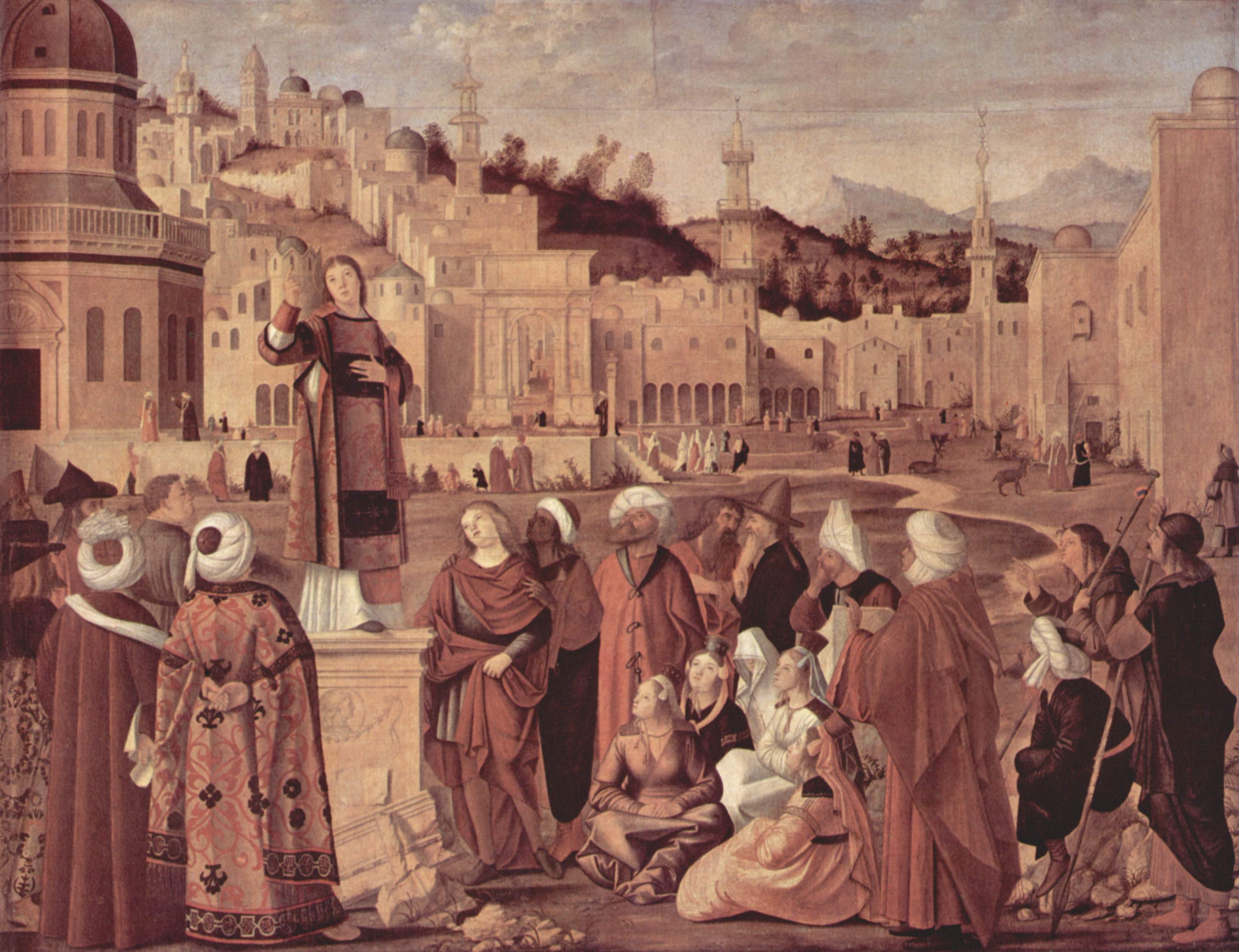 St. Stephen Preaching - Vittore Carpaccio