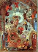 Stained Glass Window (Allegory) by Odilon Redon — hand-painted abstract oil painting reproduction on canvas