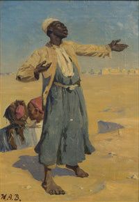 Standing Arab by Hans Andersen Brendekilde — hand-painted portrait oil painting reproduction on canvas