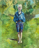 Standing Boy by Oda Krohg — male oil painting wall art