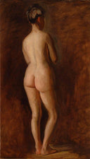 Standing Female Nude by Thomas Eakins — hand-painted nude oil painting reproduction on canvas