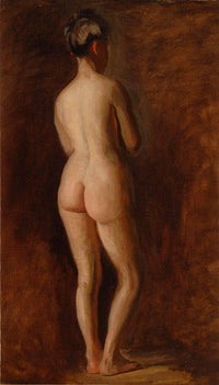 Standing Female Nude by Thomas Eakins — hand-painted nude oil painting reproduction on canvas