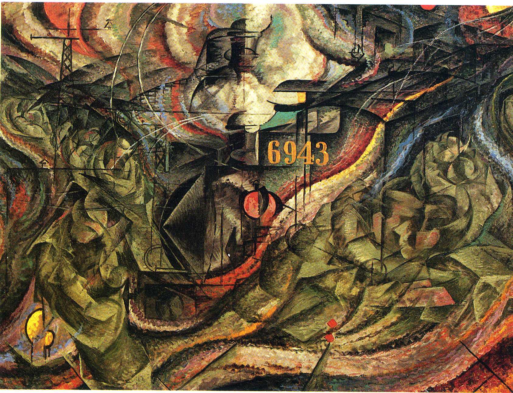 States of Mind I: The Farewells - Umberto Boccioni