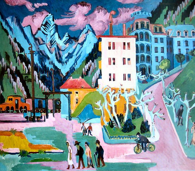 Station in Davos - Ernst Ludwig Kirchner