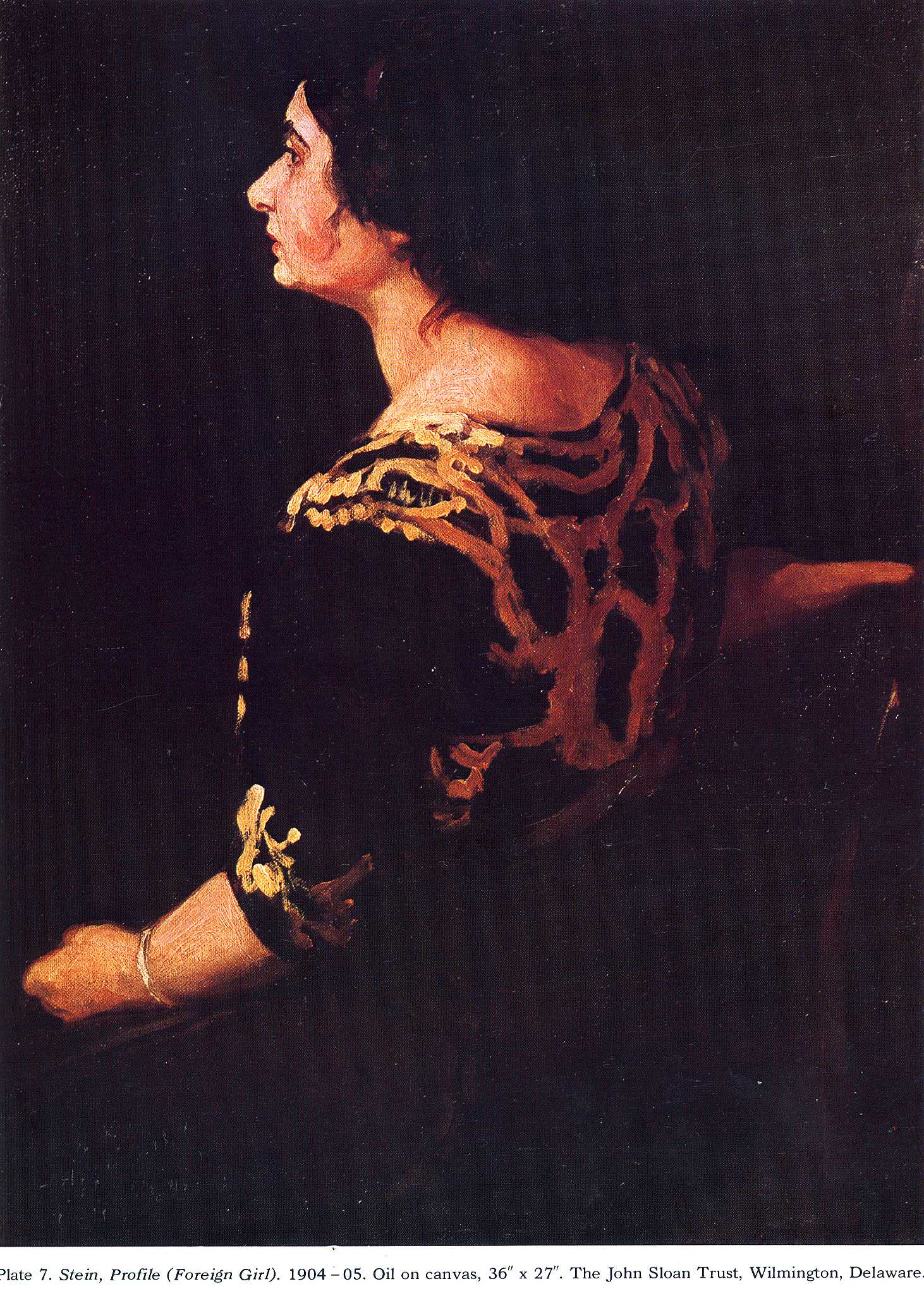 Stein, Profile (Foreign Girl) - John French Sloan