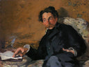 Stephane Mallarme by Edouard Manet — male oil painting wall art, Impressionism