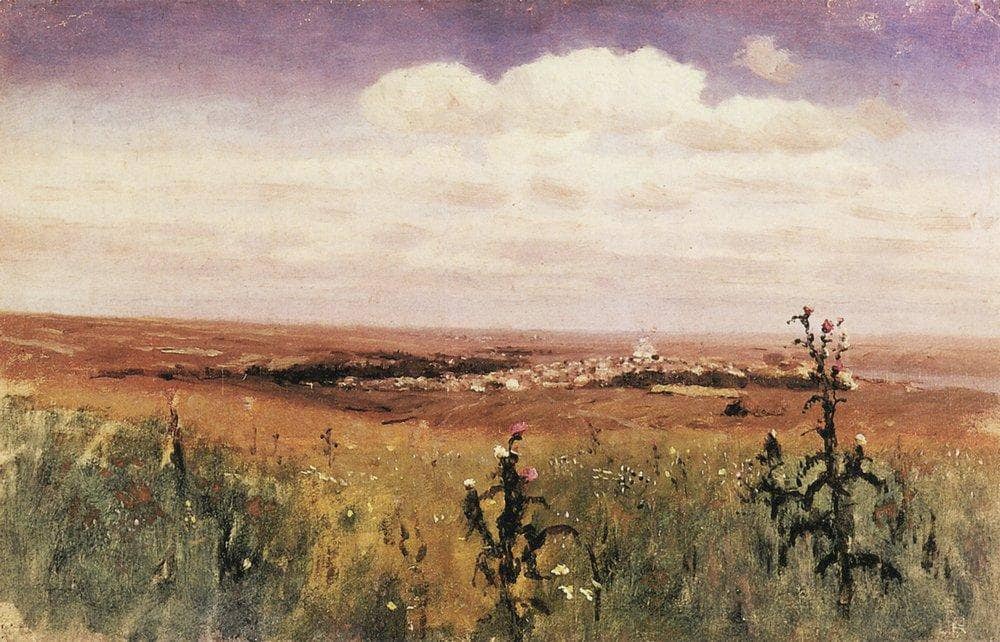 Steppe by Arkhyp Kuindzhi — hand-painted eco oil painting reproduction on canvas
