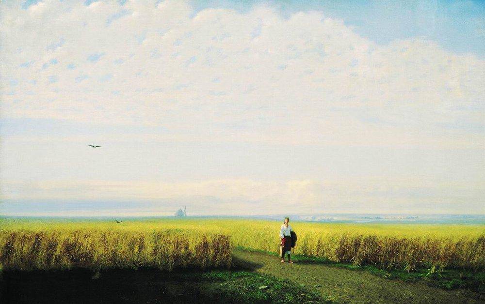 Steppe. Cornfield - Arkhyp Kuindzhi