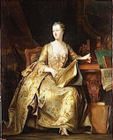Jeanne Antoinette Poisson, Marquise De Pompadour by Charles de Steuben — female oil painting wall art, Romanticism