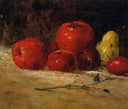 Still Life Apples and Pears by Gustave Courbet — fruit oil painting wall art, Realism