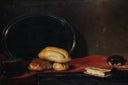 Still Life / Breads by Nikolaos Gyzis — hand-painted photography oil painting reproduction on canvas
