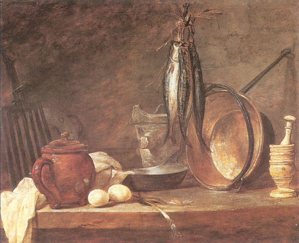 Still life: Fast Day Menu - Jean-Baptiste-Simeon Chardin